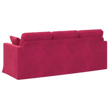 Sofa Weinrot Gesamtabmessungen: 198 x 78 x 80 cm (B x T x H)