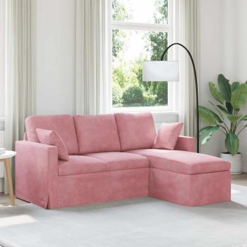 ARDEBO.de - Sofa Rosa Gesamtabmessungen: 178 x 134 x 80 cm (B x T x H) Samt