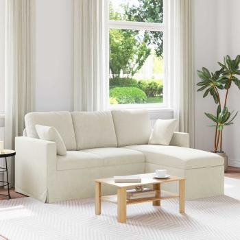 ARDEBO.de - Sofa Creme Gesamtabmessungen: 178 x 134 x 80 cm (B x T x H)