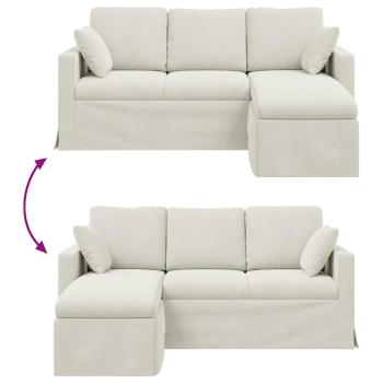 Sofa Creme Gesamtabmessungen: 178 x 134 x 80 cm (B x T x H)