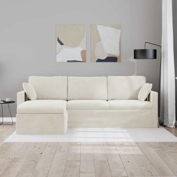 Sofa Creme Gesamtabmessungen: 228 x 134 x 80 cm (B x T x H)