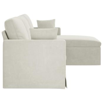 Sofa Creme Gesamtabmessungen: 228 x 134 x 80 cm (B x T x H)