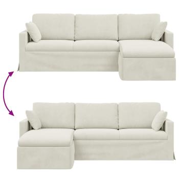 Sofa Creme Gesamtabmessungen: 228 x 134 x 80 cm (B x T x H)