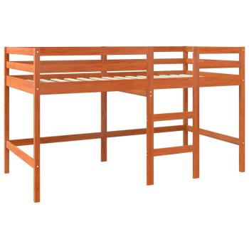 Loft Bett Wachsbraun 90 x 190 cm Massives Kiefernholz