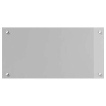 Küchenrückwand 2 pcs Hellgrau 80 x 40 cm Gehärtetes Glas