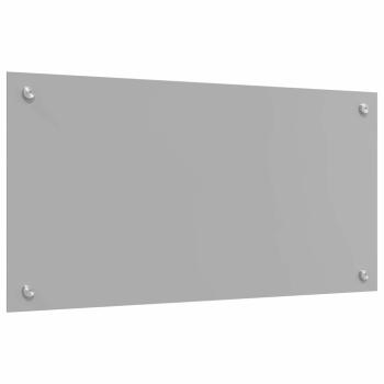 Küchenrückwand 2 pcs Hellgrau 80 x 40 cm Gehärtetes Glas