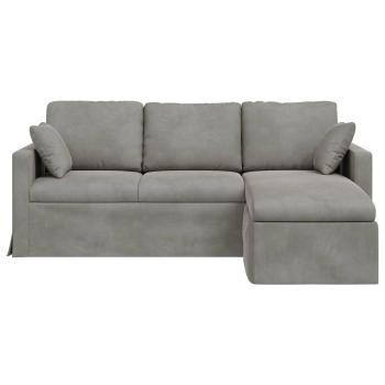 Sofa Hellgrau Gesamtabmessungen: 198 x 134 x 80 cm (B x T x H)