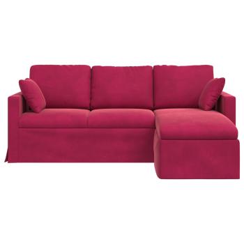 Sofa Weinrot Gesamtabmessungen: 198 x 134 x 80 cm (B x T x H)