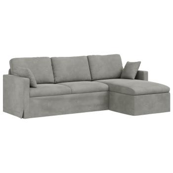 Sofa Hellgrau Gesamtabmessungen: 228 x 134 x 80 cm (B x T x H)