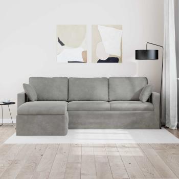 Sofa Hellgrau Gesamtabmessungen: 228 x 134 x 80 cm (B x T x H)