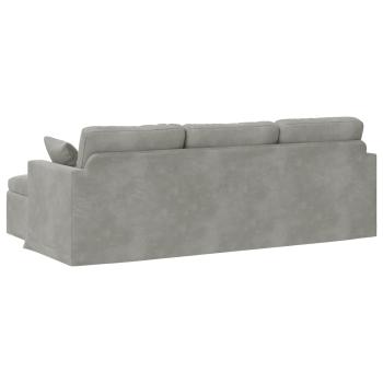 Sofa Hellgrau Gesamtabmessungen: 228 x 134 x 80 cm (B x T x H)