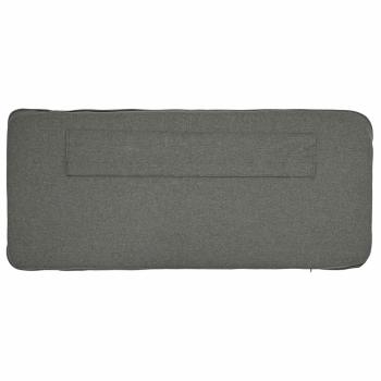 Gepolstertes Kopfteil mit Kopfteil Weiß und Hellgrau 160 cm