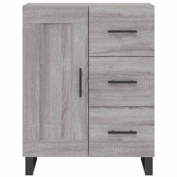 Highboard Grau Sonoma 69,5x34x180 cm Holzwerkstoff