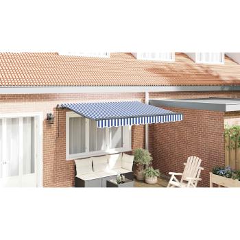 Einziehbare Markise Blau 300 x 200 cm Stoff