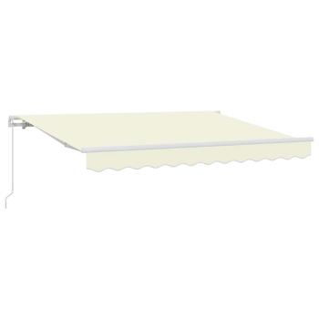 Einziehbare Markise Creme 300 x 200 cm Stoff