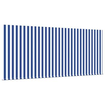 Einziehbare Markise Blau und Weiß 300 x 200 cm