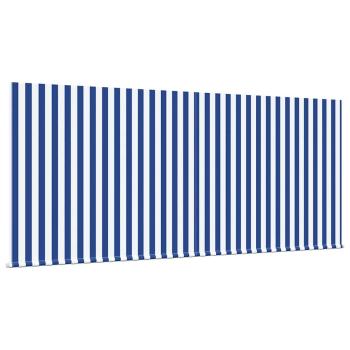 Einziehbare Markise Blau und Weiß 300 x 200 cm