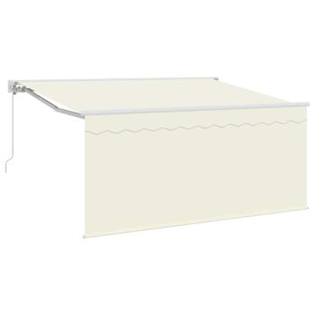 Einziehbare Markise Creme 300 x 200 cm Stoff