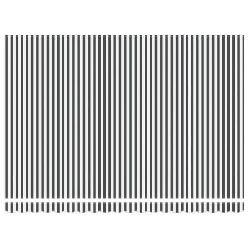 Einziehbare Markise Anthrazit und Weiß 450 x 300 cm