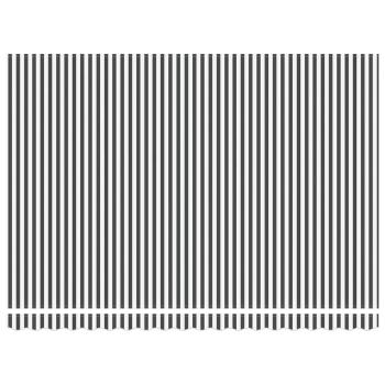 Einziehbare Markise Anthrazit und Weiß 450 x 300 cm