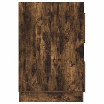 Wäscheschrank mit Speicher Geräucherte Eiche Holzwerkstoff