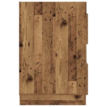 Wäscheschrank mit Tür Altholz 50 x 68 x 102 cm Holzwerkstoff