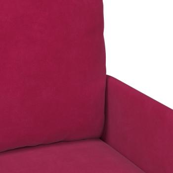 Sofas mit Kissen 55cm Weinrot Sperrholz