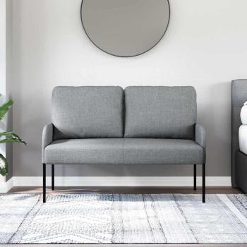 Sofas mit Kissen 110cm Hellgrau Sperrholz