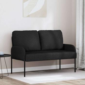 ARDEBO.de - Sofas mit Kissen 110cm Schwarz Sperrholz
