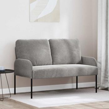 ARDEBO.de - Sofas mit Kissen 110cm Hellgrau Sperrholz
