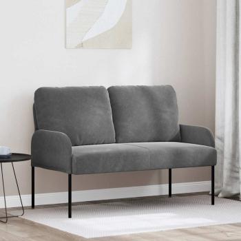 ARDEBO.de - Sofas mit Kissen 110cm Dunkelgrau Sperrholz