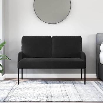 Sofas mit Kissen 110cm Schwarz Sperrholz