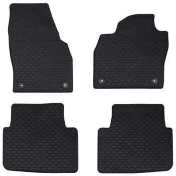 ARDEBO.de - Autofußmatte 4 pcs Schwarz KAMIQ , SCALA TPE