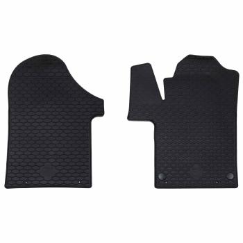 ARDEBO.de - Autofußmatte 2 pcs Schwarz TPE