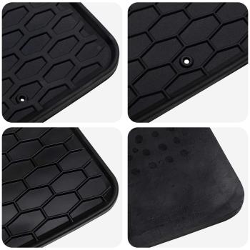 Autofußmatte 4 pcs Schwarz geeignet für BMW X3, X4 4D Aft TPE