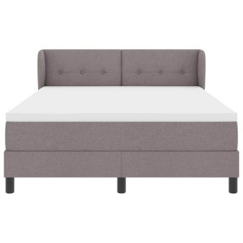 Boxspringbett mit Matratze Taupe 140 x 190 cm Stoff