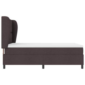 Boxspringbett mit Matratze Dunkelbraun 140 x 200 cm Stoff