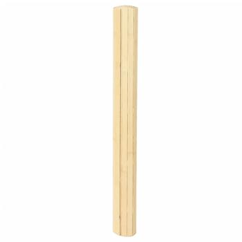 Teppich Rechteckig Hell Natur 80x400 cm Bambus