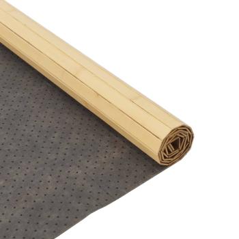 Teppich Rechteckig Hell Natur 80x400 cm Bambus