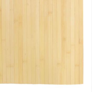 Teppich Rechteckig Hell Natur 80x400 cm Bambus