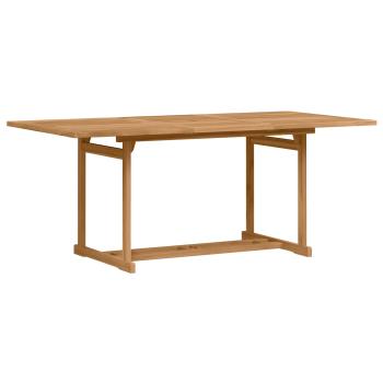 Garten Essgruppe 9 pcs Braun Massivholz Teak