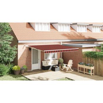 Einziehbare Markise Orange und Braun 400 x 300 cm