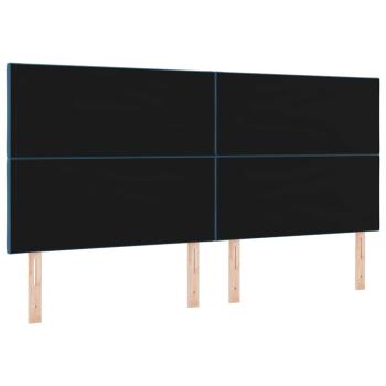 Kopfteil mit Kopfteil Dunkelblau 200 cm Samt