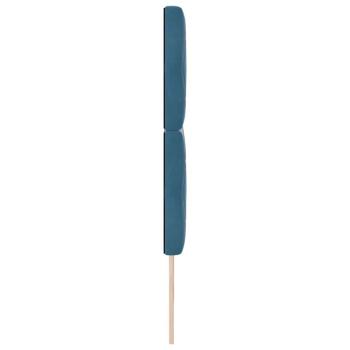 LED Kopfteil mit LED-Lichtleisten Dunkelblau 180 cm Polyester