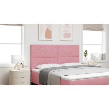 LED Kopfteil mit LED-Lichtleisten Rosa 180 cm Polyester