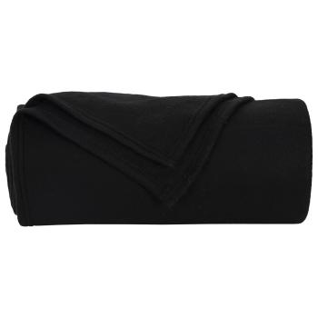 Wohndecken 6 pcs Schwarz 240 x 220 cm Fleece