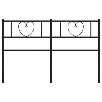 Ersatz-Kopfteil Metall Schwarz 150 cm