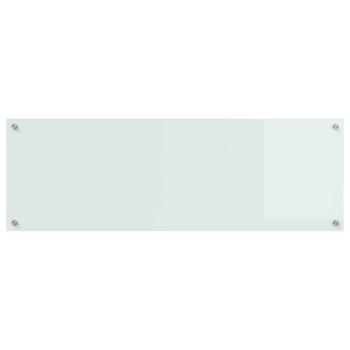 Küchenrückwand 2 pcs Weiß 120 x 40 cm Gehärtetes Glas