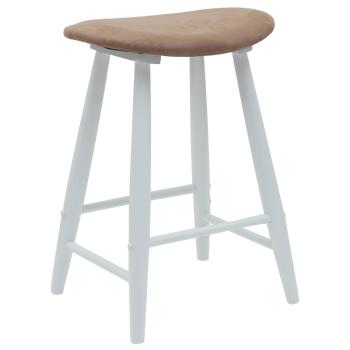 Esszimmerstühle 2 pcs Weiß 46 x 37 x 63 cm Massives Gummiholz