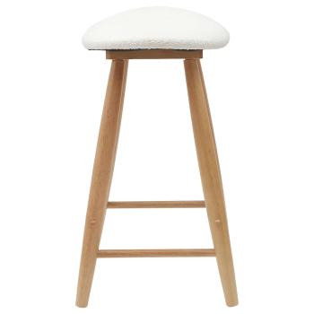 Esszimmerstühle 2 pcs Natur 46 x 37 x 63 cm Massives Gummiholz